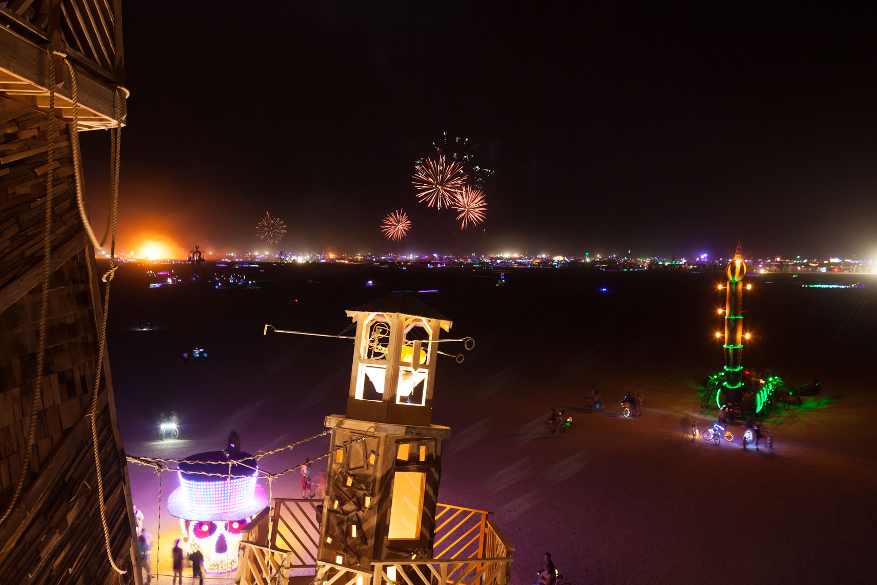 Burning Man Fireworks 2016