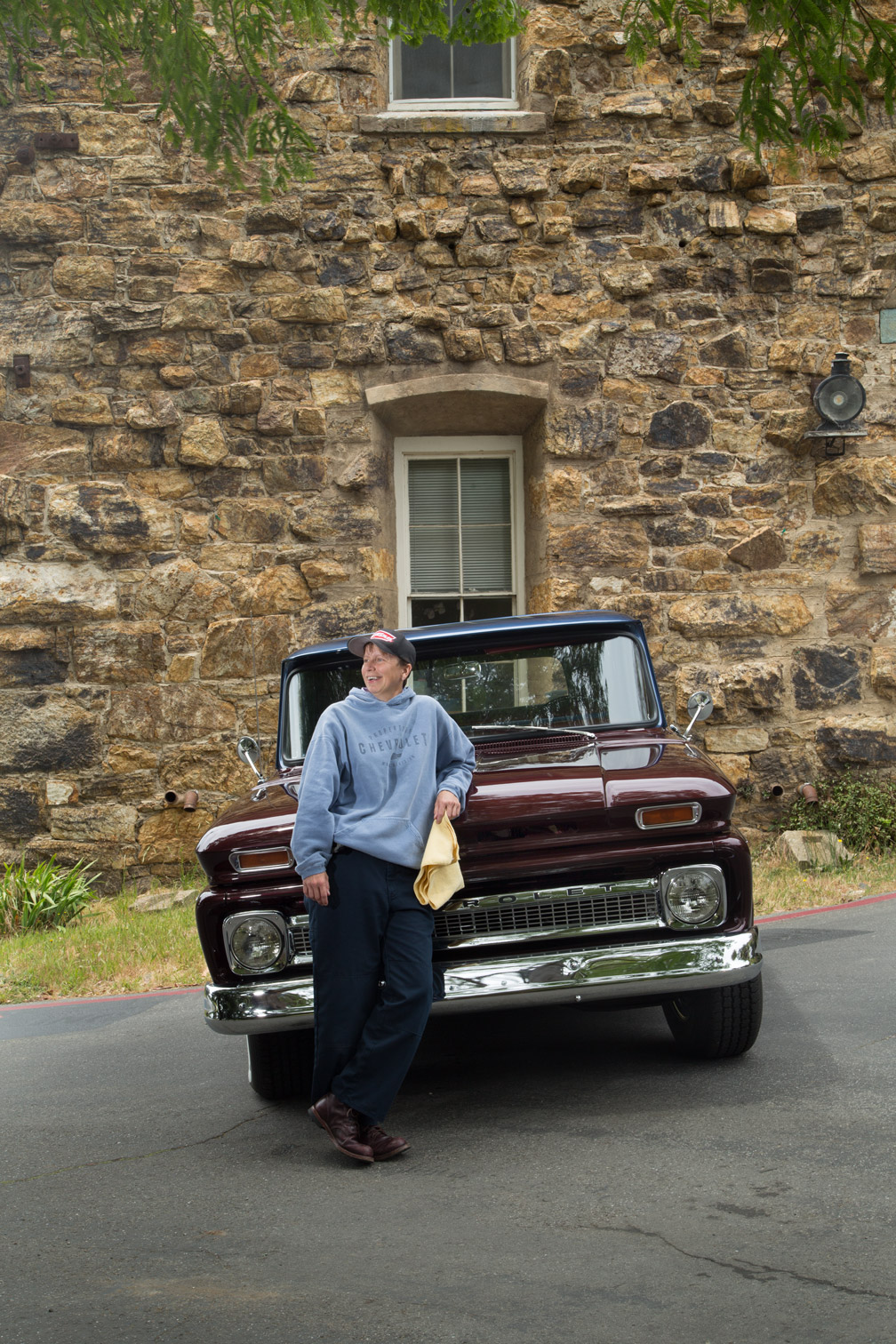 Jen Roger and her 1966 Chevy Puckup