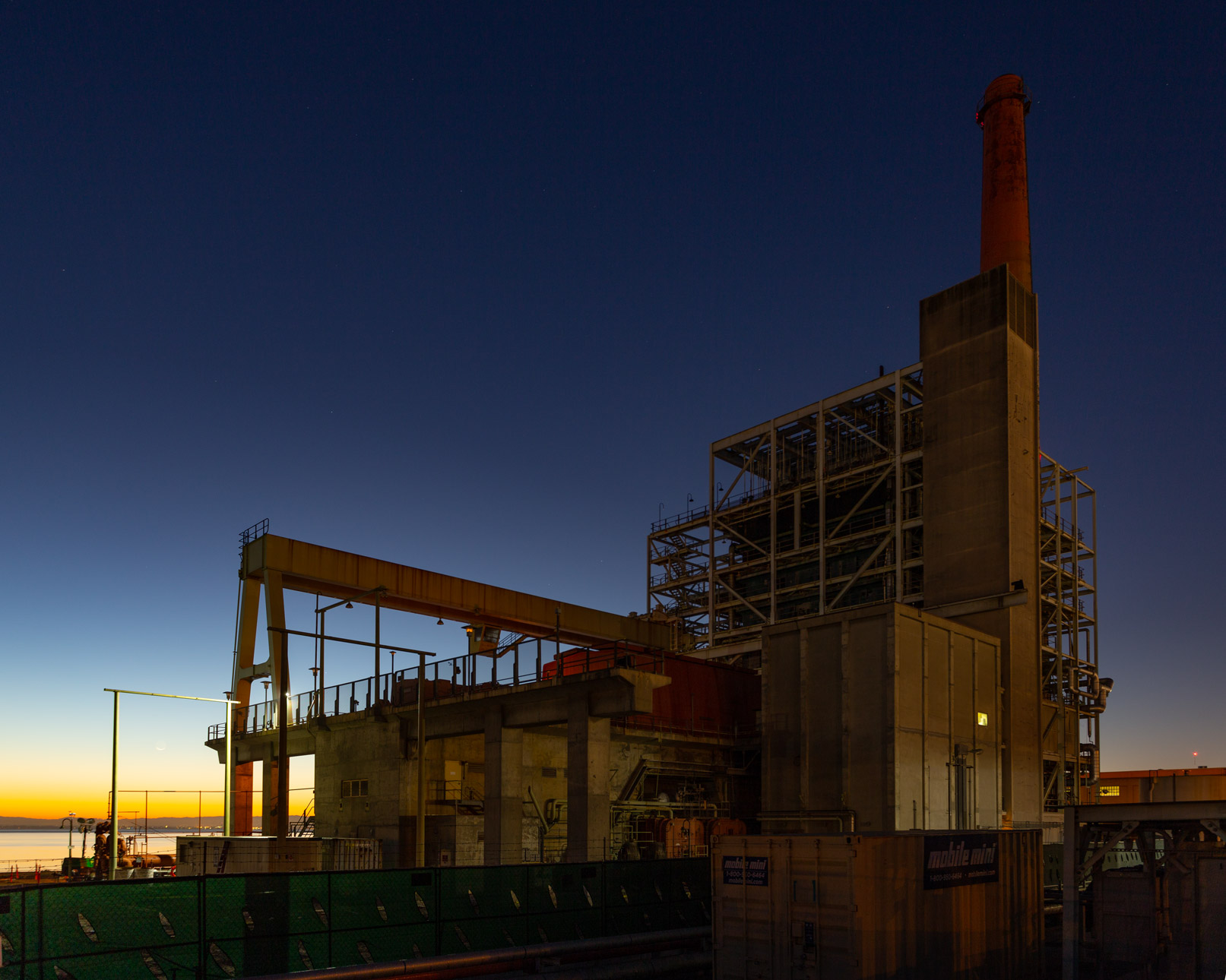The Dogptach Power Station at Sunrise