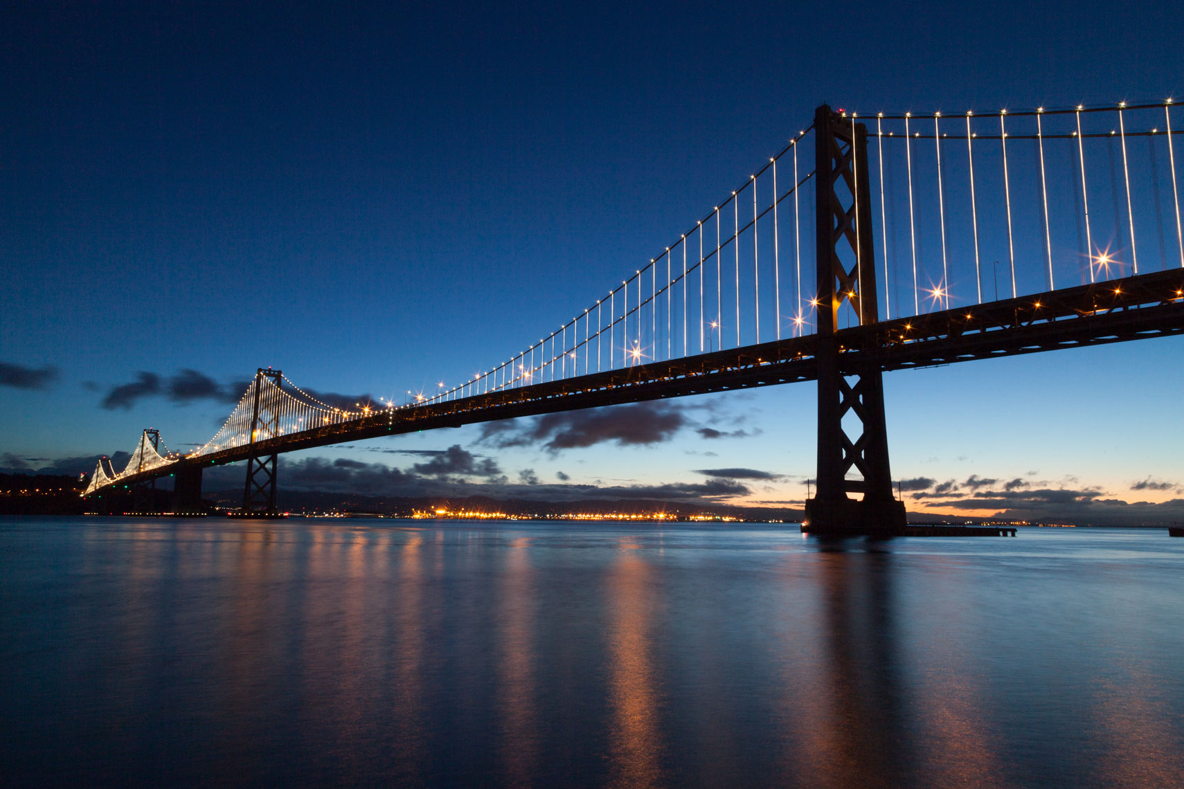 Sunrise San Francisco Oakland Bay Bridge